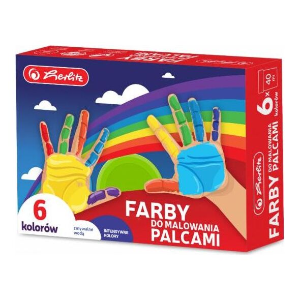 Herlitz Farby do malowania palcami 6 kolorów
