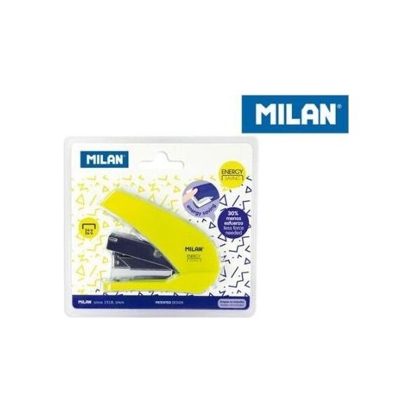 Zszywacz Milan Zszywacz 9cm Energy Saving żółty MILAN