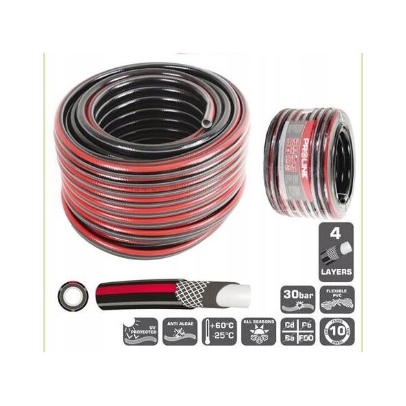 Pro-Line wąż ogrodowy 4 warstwowy 1" 50m rolka, premium (99645)