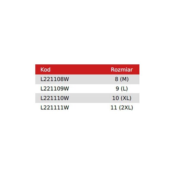 Lahti Pro Rękawice powlekane Nitrylem czarno-fioletowe 12 par, 11 (L221111W)