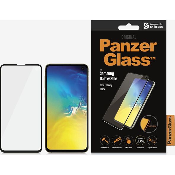 PanzerGlass Szkło hartowane do Samsung Galaxy S10e Case Friendly Black (7177)