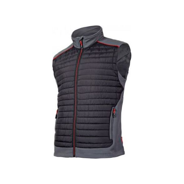Lahti Pro Bezrękawnik Ocieplany Czarny, szary, czerwony, 2XL (L4130705)