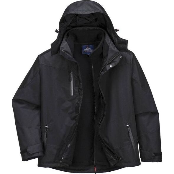 Unimet Kurtka Ocieplana 3W1 Czarna XXL (KUR S553 XXL)
