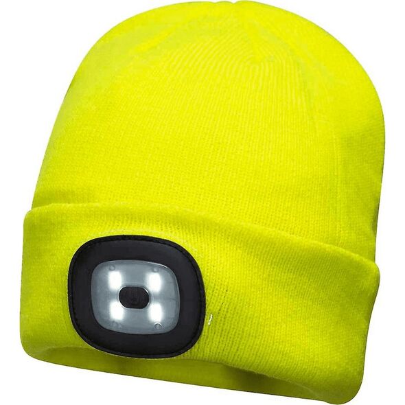 Unimet czapka z lampką led/usb żółta (BHP B029YER)