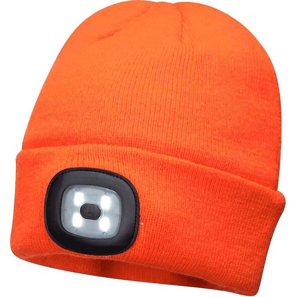 Unimet czapka z lampką led/usb pomarańczowa (BHP B029ORR)