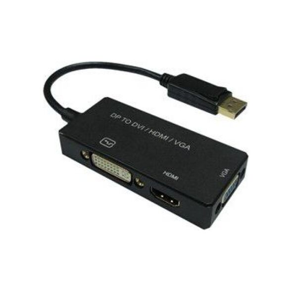 Adapter AV Value DisplayPort - HDMI - D-Sub (VGA) - DVI czarny (JAB-3815015)