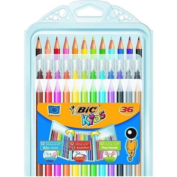 Bic Zetaw koloringowy 3w1 Kredki 36szt BIC