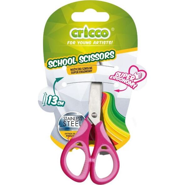 Cricco Nożyczki szkolne Super ergonomy 13cm