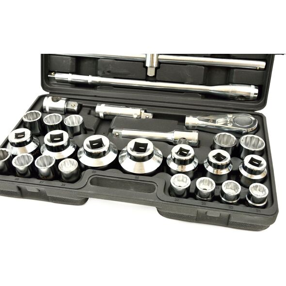 Geko #Zestaw kluczy nasadowych 26el.3/4" 21-65 12-kąt (1)