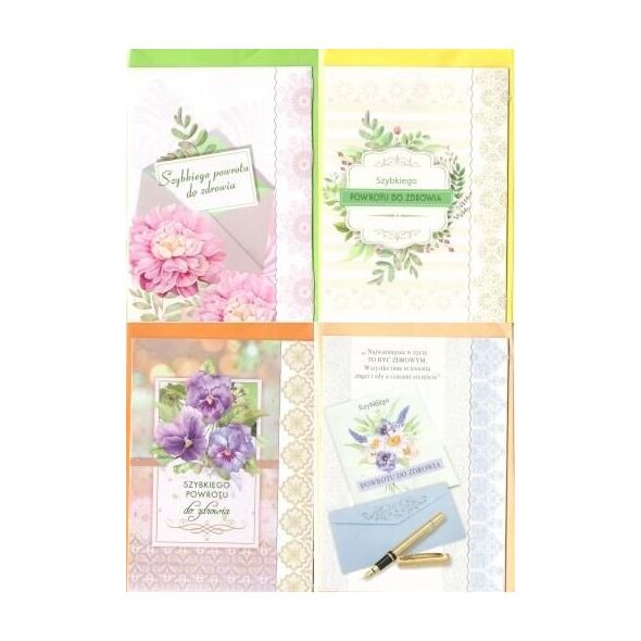 Top Graphic Karnet B6 brokat z margin. Powrotu.. (10szt.) MIX