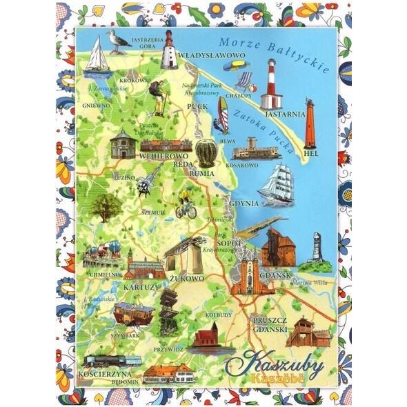Plan Pocztówka duża - Kaszuby