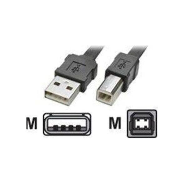 Kabel USB Roline USB-A - USB-B 1.8 m Czarny (JAB-756663)