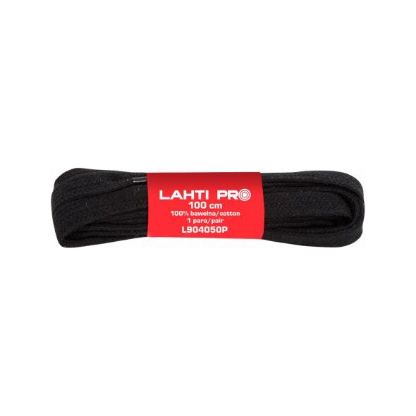 Lahti Pro SZNUROWADŁA PŁASK.100% BAWEŁ.CZAR.L904052P,10PAR,120CM,LAHTI