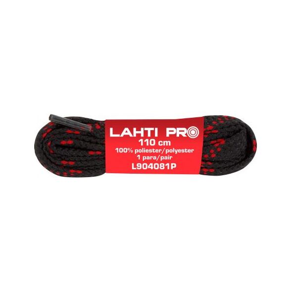 Lahti Pro SZNUROWADŁA PŁASK. CZAR-SZAR. L904081P, 10 PAR, 110CM, LAHTI