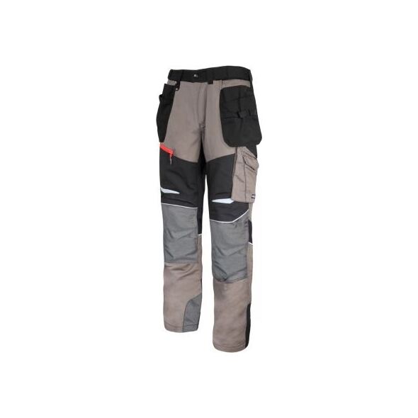 Lahti Pro Spodnie Khaki-czarne ze Wstawkami ze Stretchu 3XL (L4050906)
