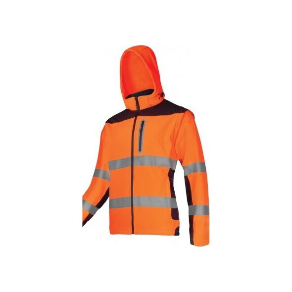 Lahti Pro Softshell Ostrzegawczy z Odpinanymi Rękawami Pomarańczowy M (L4092202)