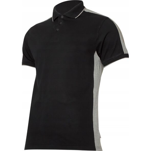 Lahti Pro Koszulka męska Polo 190g/m2 Czarno-szara r. M