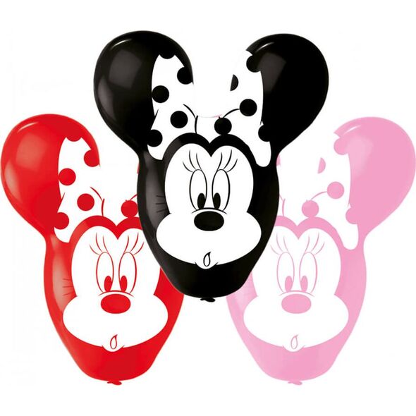 AMSCAN Balony lateksowe Myszka Mickey - 56 cm - 4 szt uniwersalny