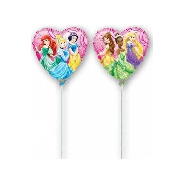 AMSCAN Balon foliowy do patyka Princess - 23 cm - 1 szt uniwersalny