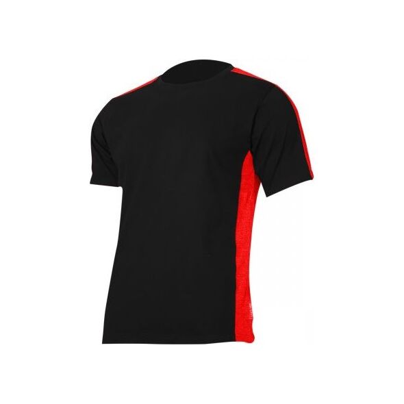 Lahti Pro Koszulka T-shirt 180G/M2, Czarno-czerwona 2XL (L4022705)