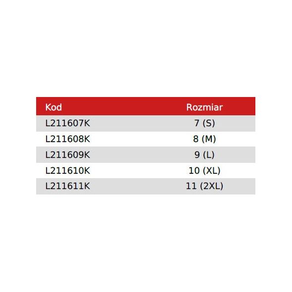Lahti Pro Rękawice Lateks Czarno-niebieskie 8 (L211608K)