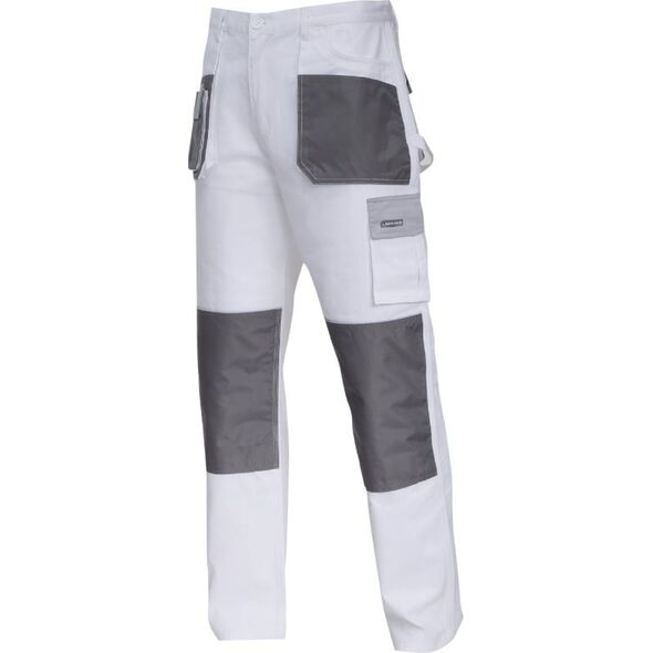 Lahti Pro Spodnie Biało-szare 100% Bawełna S/48 (L4051348)