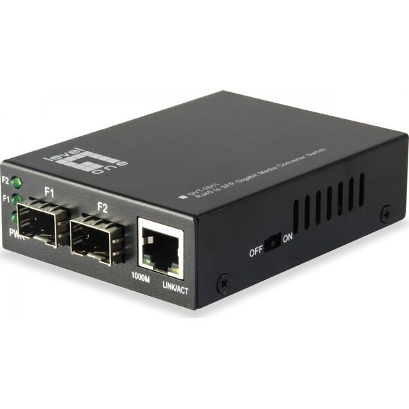Konwerter światłowodowy LevelOne LevelOne Media Konverter GVT-2011 GE>SFP Switch