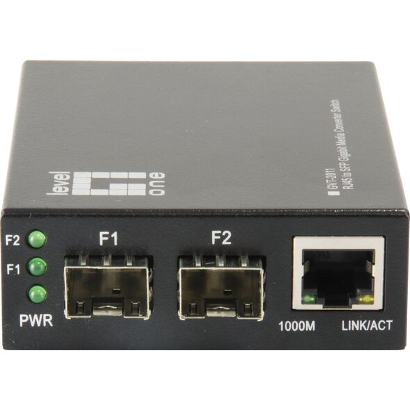Konwerter światłowodowy LevelOne LevelOne Media Konverter GVT-2011 GE>SFP Switch
