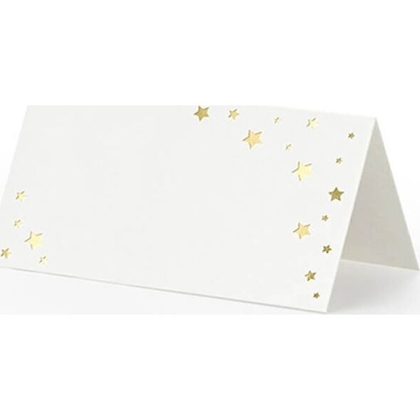Party Deco Wizytówki na stół Gwiazdki - 9,5 x 5,5 cm - 10 szt. uniwersalny