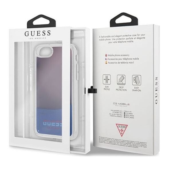 Guess Guess GUHCI8GLCRE iPhone 7/8 czerwony /red hard case California Glow in the dark uniwersalny
