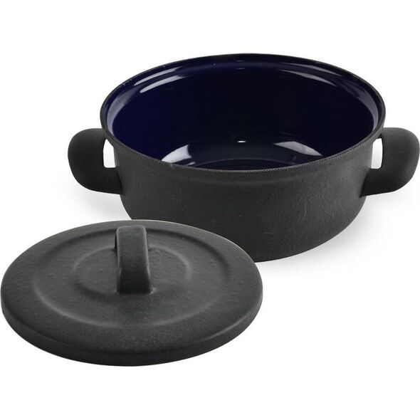 Belis Garnek emaliowany z pok. 20cm 3L CZESKIE ŻELIWO uniwersalny