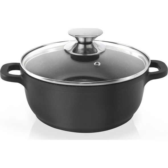 Orion Garnek GRANITOWY 24 cm indukcja GRANDE 4L ORION uniwersalny