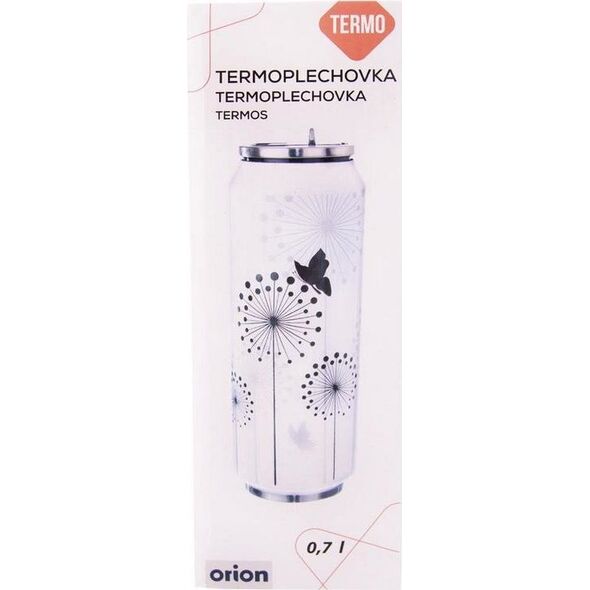Orion Kubek termiczny Puszka Motyl 0.7L biały