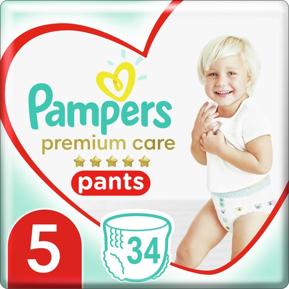 Pampers Pants Premium Care 5, 12-17 kg, 34 szt.
