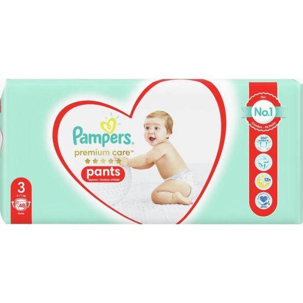 Pampers Pieluchomajtki Pants Premium Care 3, 6-11 kg, 48 szt.