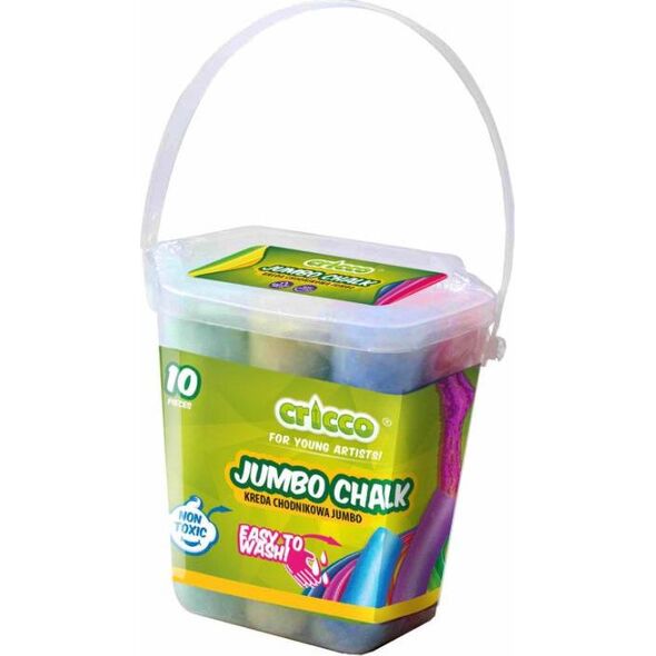 Cricco Kreda kolorowa Jumbo wiaderko 10szt CRICCO