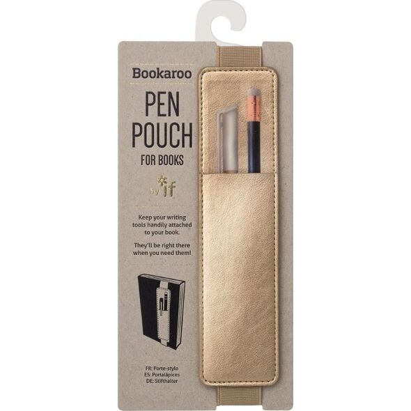 IF Bookaroo Pen Pouch Uchwyt na długopis złoty