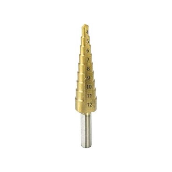 Wiertło Dedra stopniowe walcowe 7 4 5 6 10 11 12 8 9mm  (WMST0412)