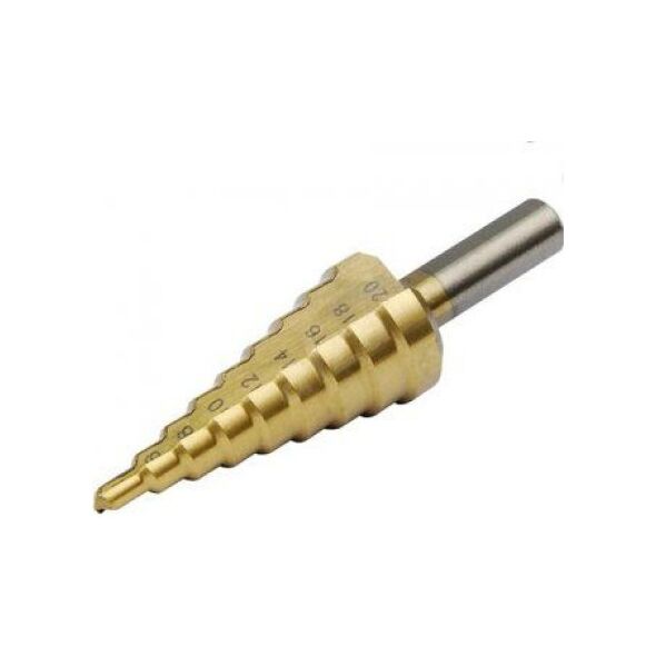 Wiertło Dedra stopniowe walcowe 4 6 10 12 14 16 8 18 20mm  (WMST0420)