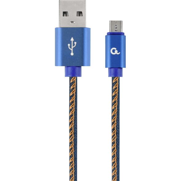Kabel USB Gembird USB-A - microUSB 2 m Niebieski (CC-USB2J-AMmBM-2M-BL)