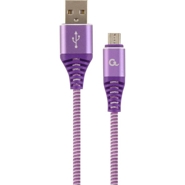 Kabel USB Gembird USB-A - USB-B 1 m Fioletowy (CC-USB2B-AMmBM-1M-PW)