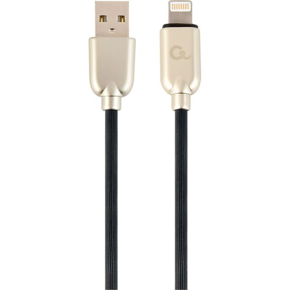 Kabel USB Gembird USB-A - Lightning 1 m Czarny (CC-USB2R-AMLM-1M)