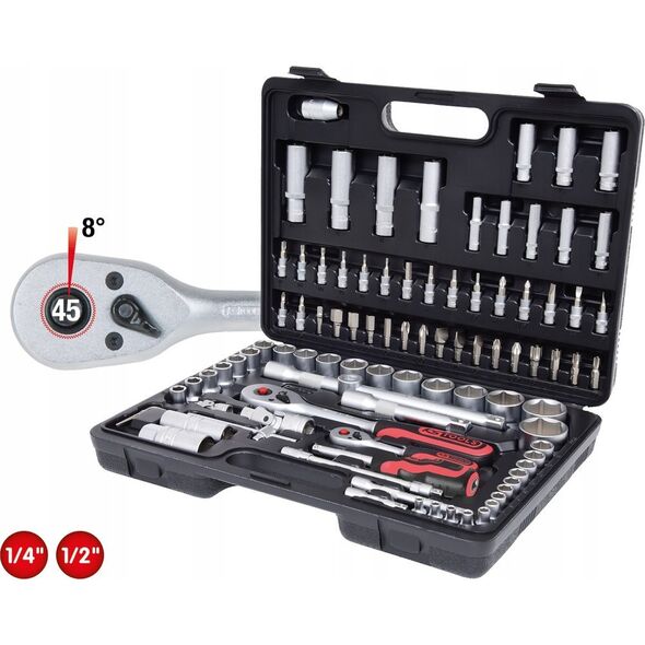 KS Tools KS Tools 1/4 +1/2 Socket Wrench -Set 96-pieces