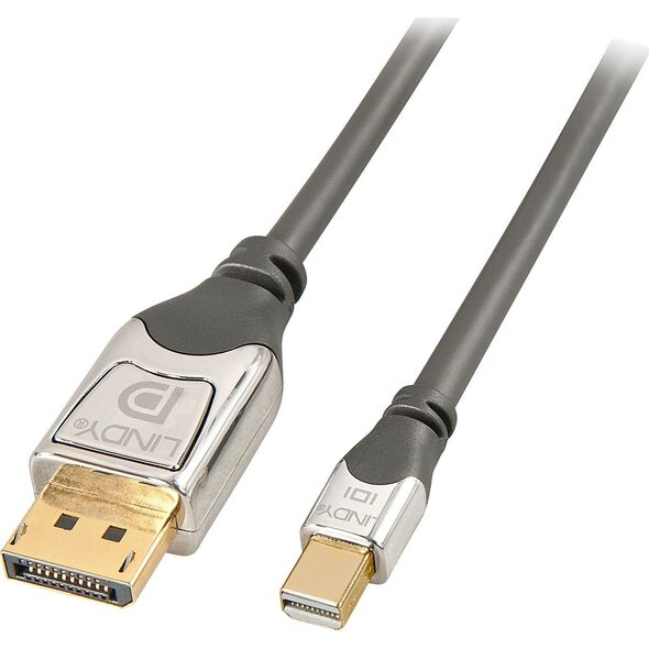 Kabel Lindy DisplayPort Mini - DisplayPort 0.5m srebrny (36310)