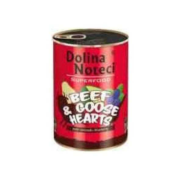 Dolina Noteci Dolina Noteci Premium Superfood Pies Wołowina i serca gęsi puszka 400g