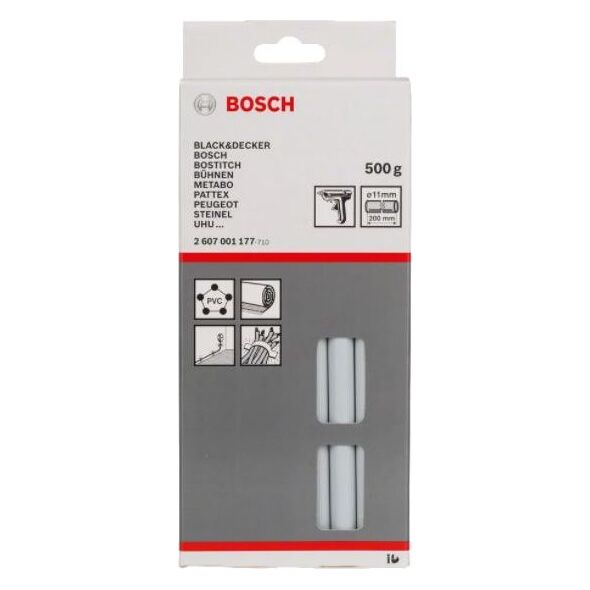 Wkłady klejowe Bosch 11 mm x 200 mm szare 25 szt. 0.5 kg 2607001177