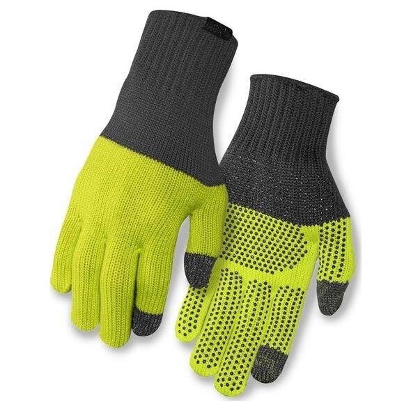 Giro Rękawiczki zimowe GIRO KNIT MERINO WOOL długi palec grey lime roz. L/XL (NEW)