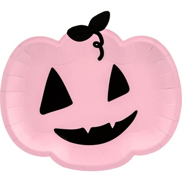 Party Deco talerzyki Różowa Dynia 25 cm 6 sztuk uniwersalne (41277)
