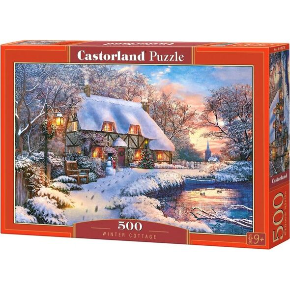 Castorland Puzzle 500 Winter Cottage CASTOR