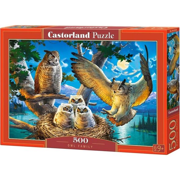 Castorland Puzzle 500 Owl Family CASTOR